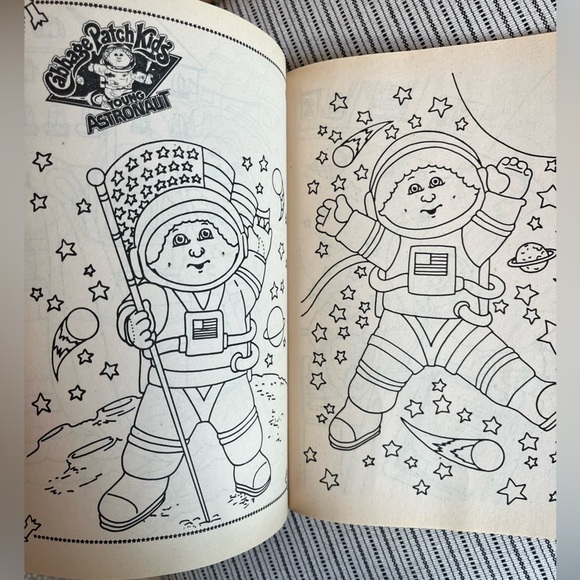 Retro Cabbage Patch Kids Coloring Book Circa 1986 - Picture 9 of 10